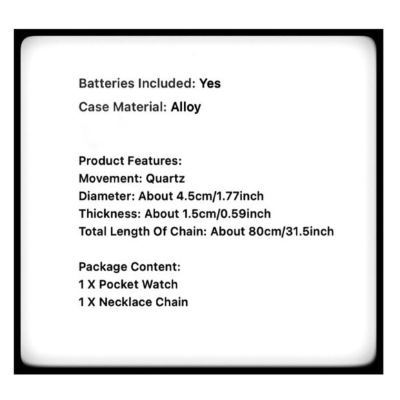 Pocket Watch US Marine Corps Steampunk Chain Quartz Watch Analog Retro Pendant - Picture 9 of 15